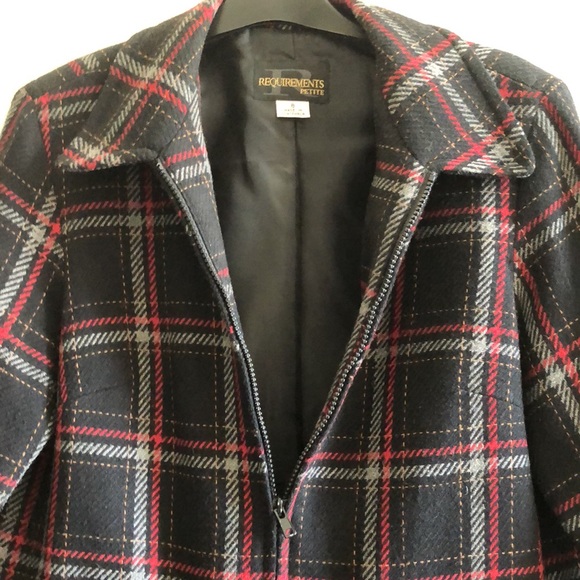 Really Nice! Timeless Zip Up Vintage Plaid Jacket - Picture 2 of 11